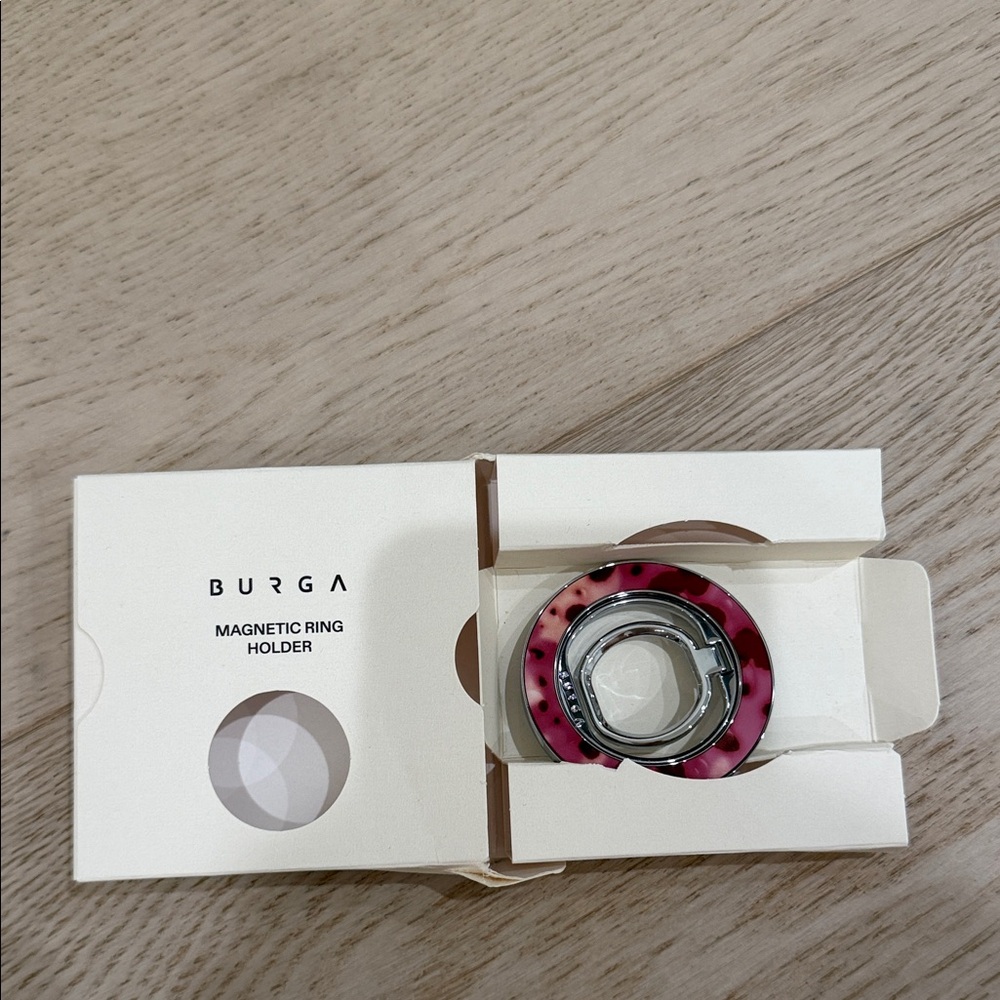 Burga Pink Magnetic Ring Holder